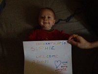 sophie welcomes adam